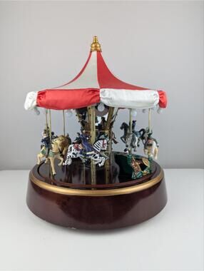 Classic Moving Electric Carousel - Gold Abel Collection - Plays 30 Songs